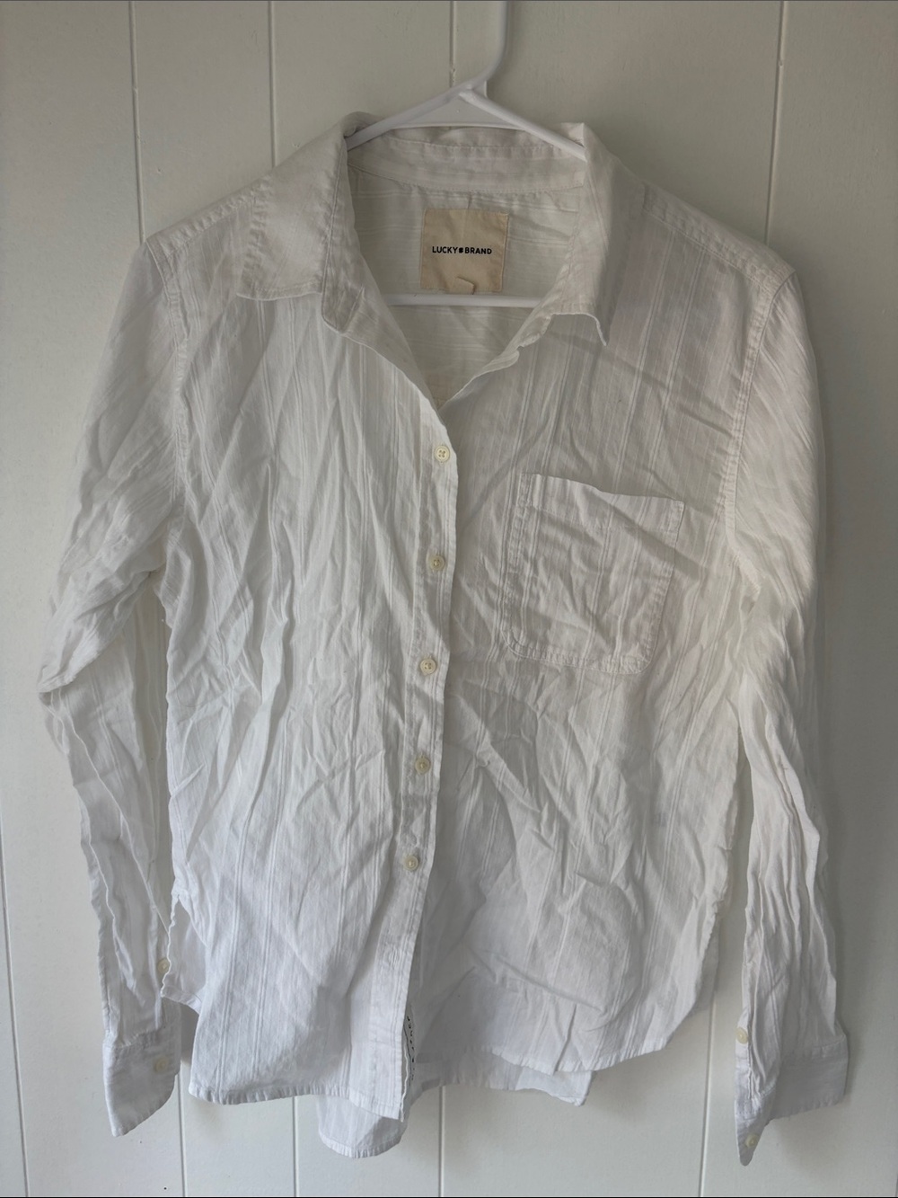 Lucky Brand white shirt small